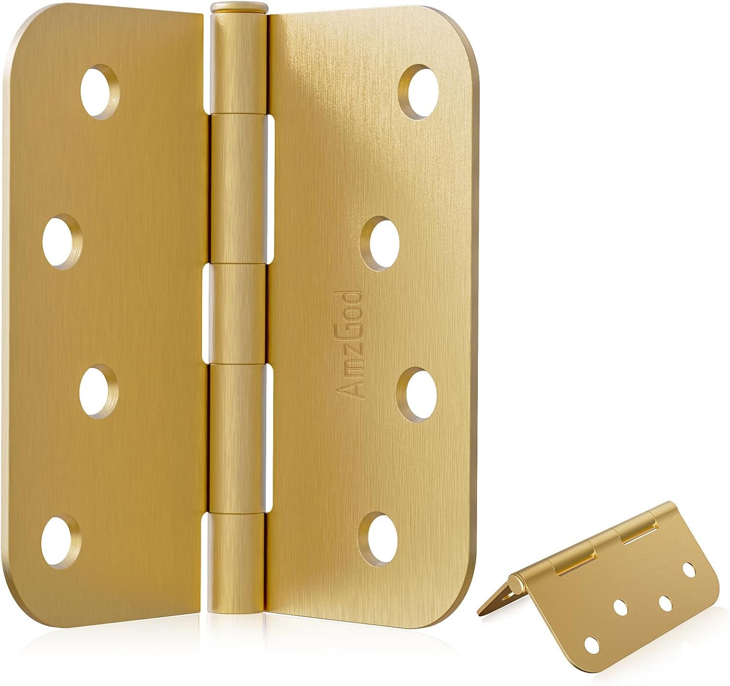 4 X 4 Satin Brass Door Hinges for Smooth Operation and Durability