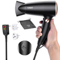 Dual Voltage Travel Hair Dryer with European Plug Adapter - Compact