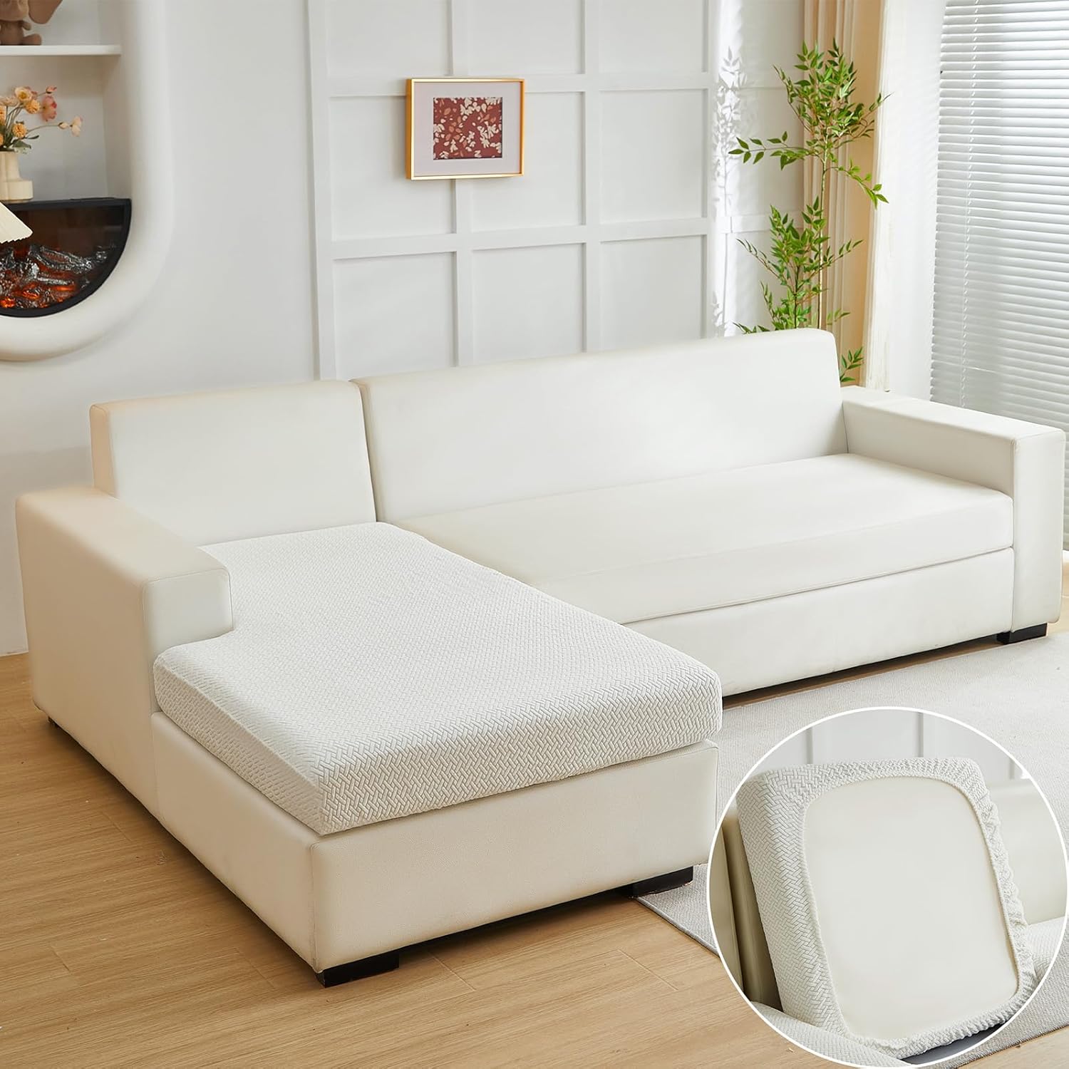 Couch Cushion Covers for Sofa - Stretchy, Soft & Durable