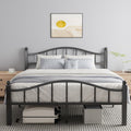 Queen Bed Frame with Headboard - Quiet, Tool-Free Assembly