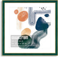 Suede 24x24 Frame Green Suede 24 x 24 Poster Frame - Elegant Fit