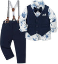 Toddler Baby Boy Clothes Suit 12M-5T Boys Formal Dress Shirt Set