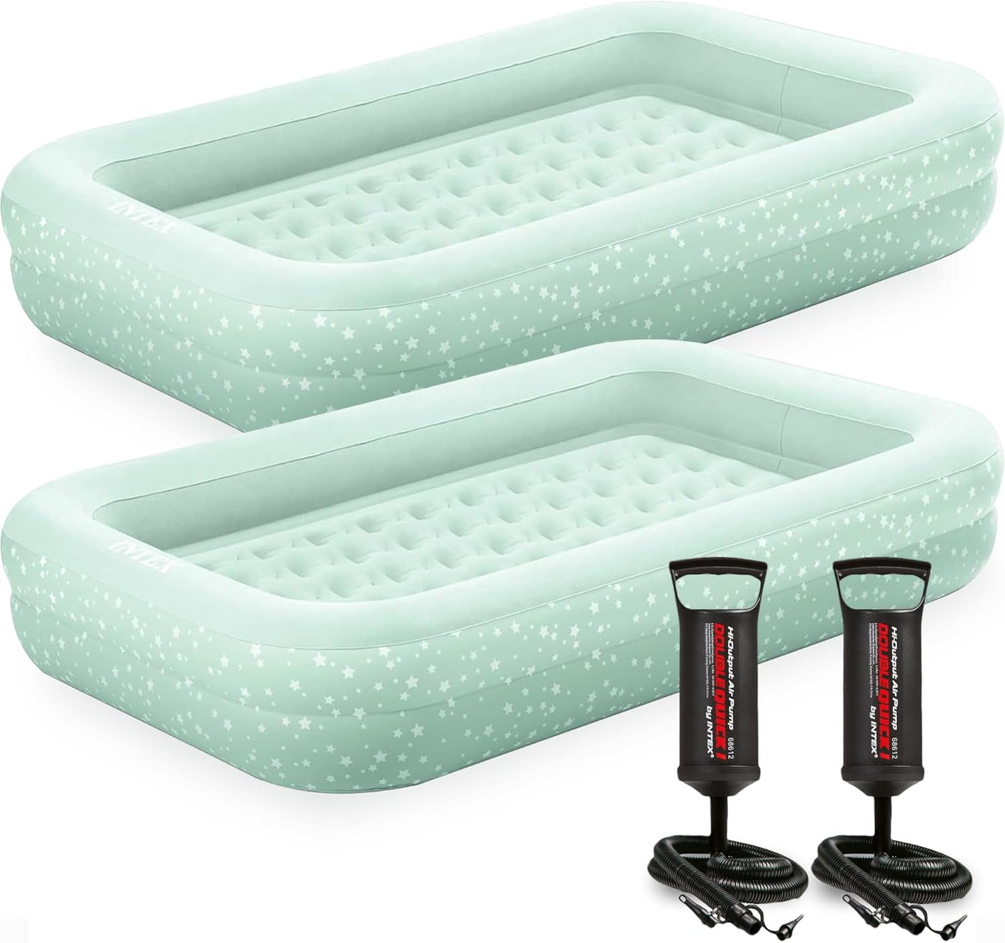 Intex Kids Travel Air Mattress Set for Camping and Sleepovers