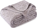 King Size Heather Brown Sweatshirt Blanket 108 x 90 in - Lightweight