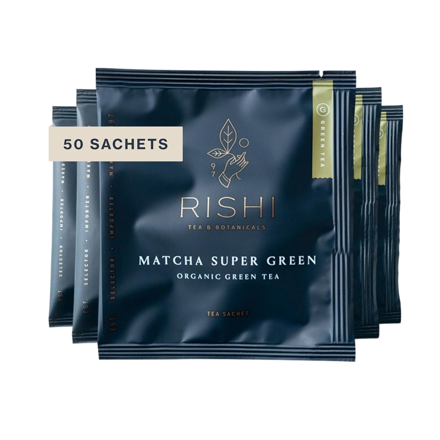 Rishi Tea Matcha Super Green - Organic Caffeinated Sachets