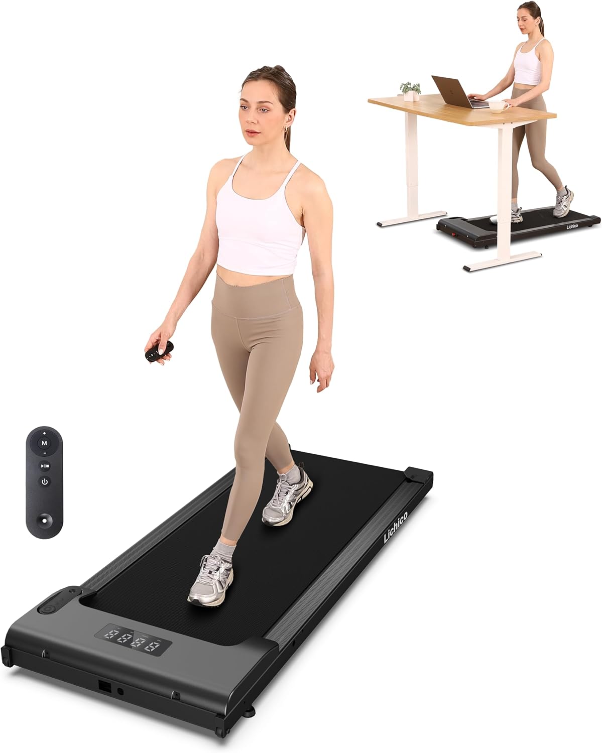 Super Quiet 2.5HP Under Desk Treadmill - Lichico