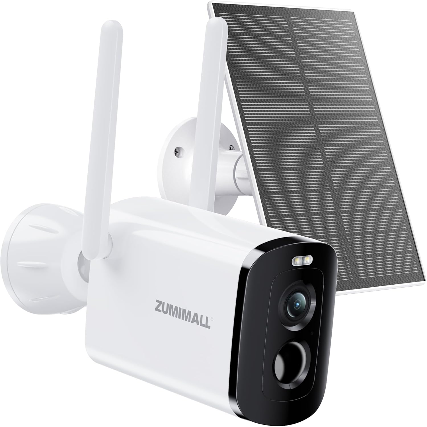 2K Solar Security Camera: Color Night Vision & Alexa Compatible
