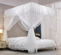 Ruffle Princess Bed Canopy for Twin Bed White/White - Double Layer