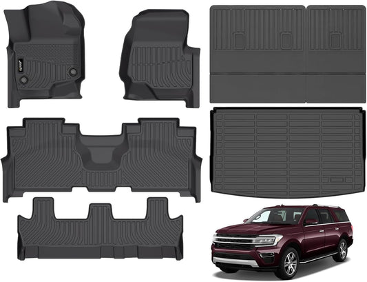 Jenofa Floor Mats for Ford Expedition Max 2021-2025 - All Weather