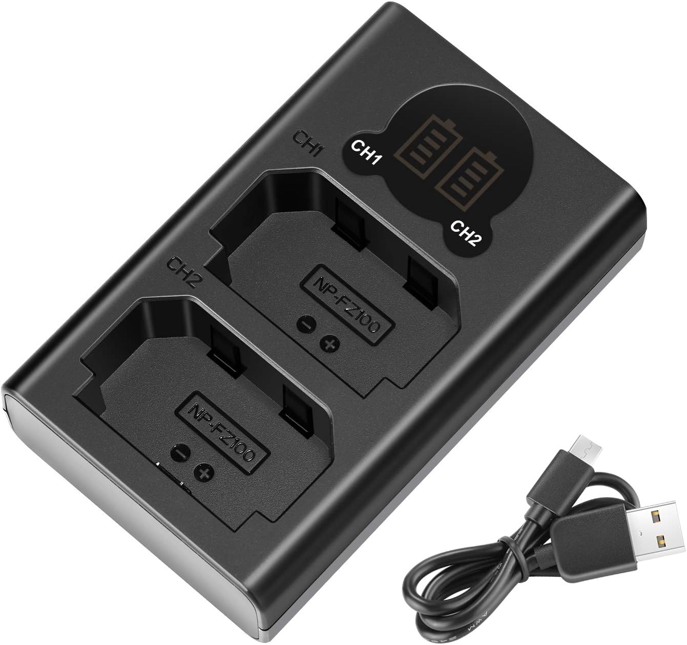 Neewer Dual USB Charger for Sony NP-FZ100 Battery - Versatile Options