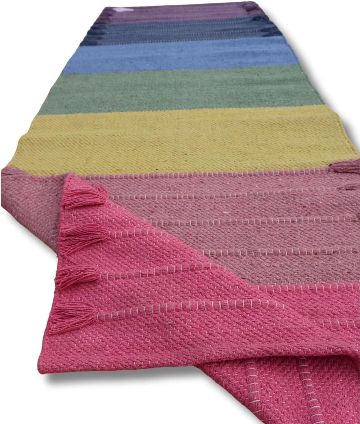 Eco-Friendly Hand-Woven Yoga Rug - Comfortable & Long-lasting