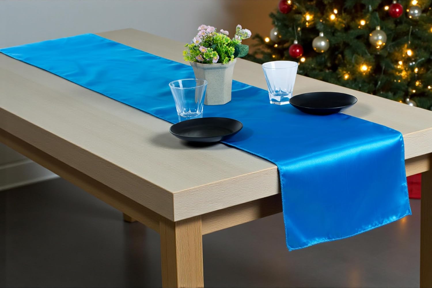 MDS Christmas Satin Table Runners - Perfect for Any Occasion