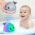Gigilli Light Up Whale Bath Toy Sprinkler for Babies - Rechargeable