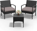 ProHiker Outdoor Rattan Conversation Chair Set for Patio Enjoyment