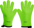12-in Grill Gloves Heat Proof for Men - Waterproof Silicone Oven Mitts