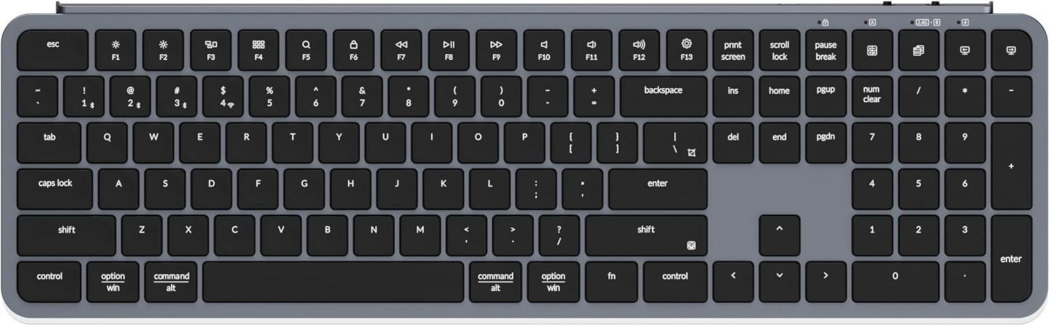 Keychron B6 Pro Ultra-Thin Wireless Keyboard with Numeric Keypad