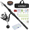 Telescopic Fishing Rod and Reel Combos Full Kit - Portable Travel Set