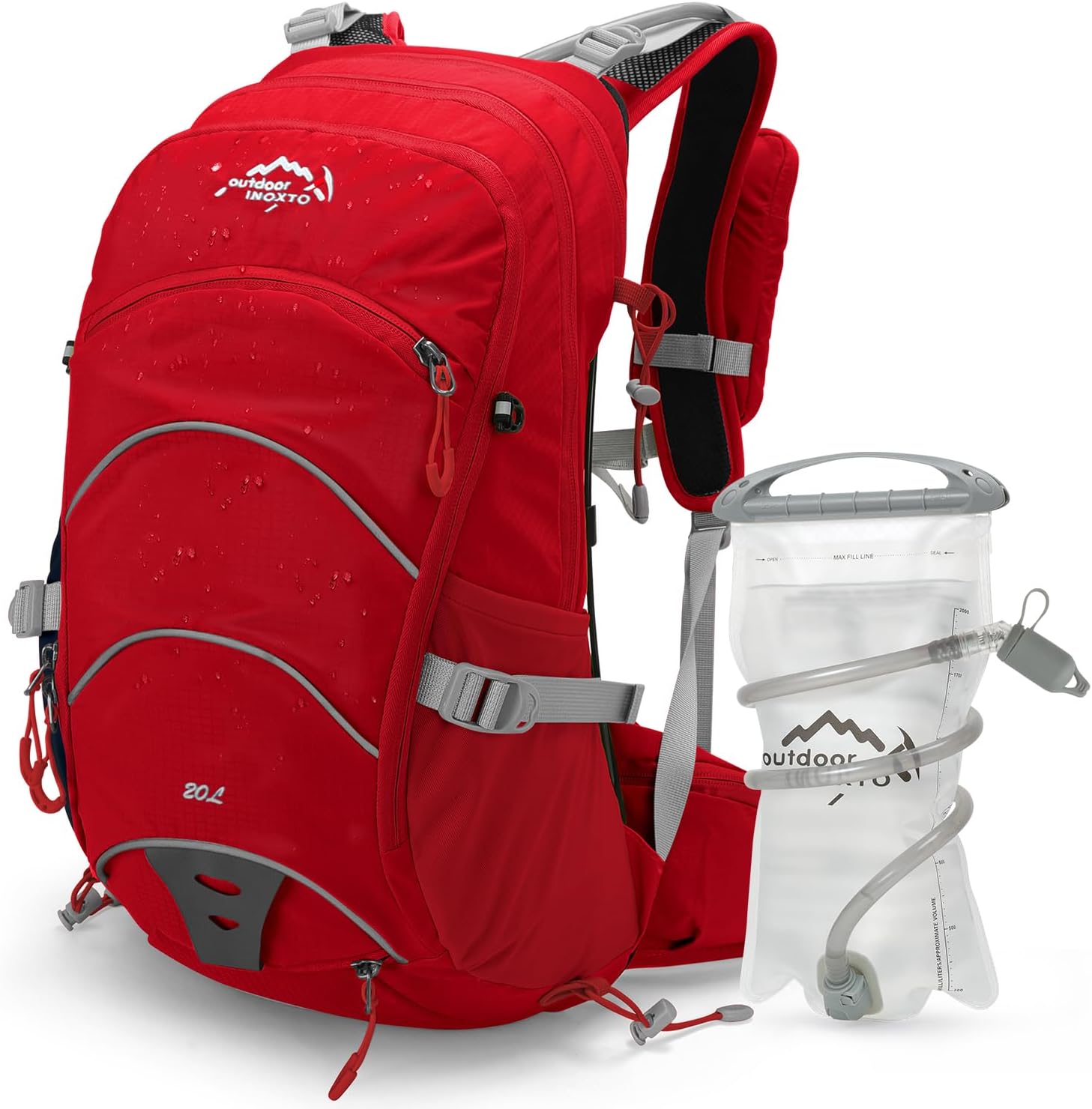 Hydration Pack 20L Backpack with 2L Bladder for Outdoor Activities