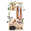 8 In 1 Wooden Baby Shower Crate Closet - Decorative Gift Basket
