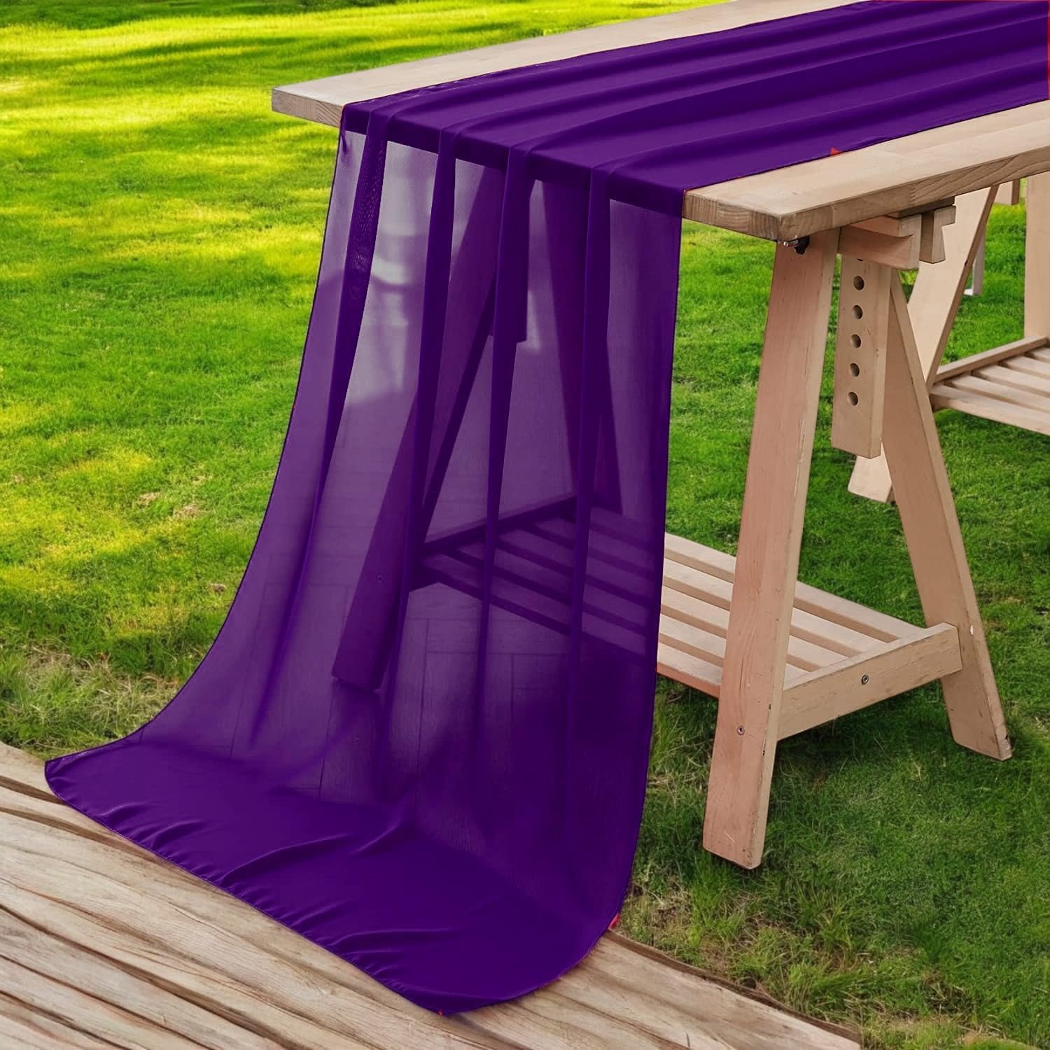 14ft Chiffon Table Runner Pack of 25 for Romantic Events