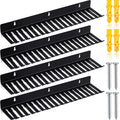 Wall Mountable Cable Hanger 4-Pack - 19 Slots for Tidy Cord Management