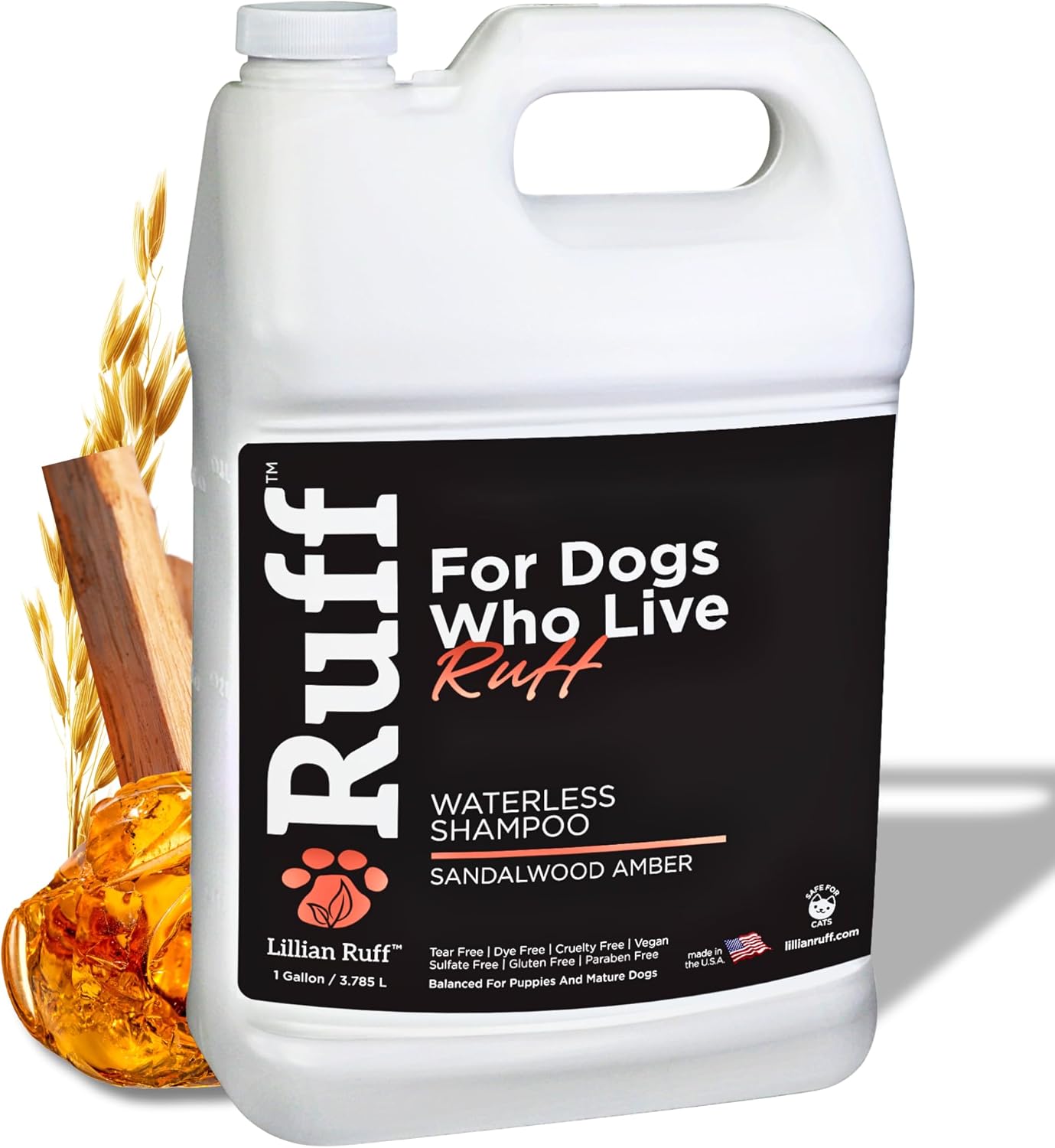 Ruff No-Rinse Waterless Dog Shampoo Spray for Clean & Fresh Pets