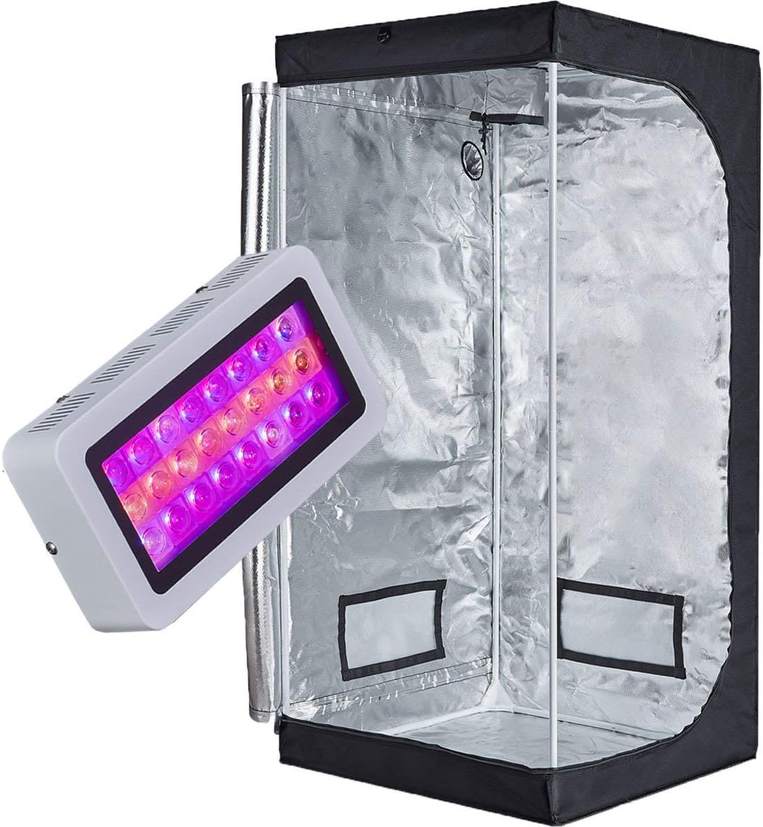 Grow big with TopoLite: 300W LED Grow Light + Tent Kit