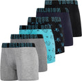 Mens Boxer Briefs Cotton Stretch Pack of 6 - Breathable Fit