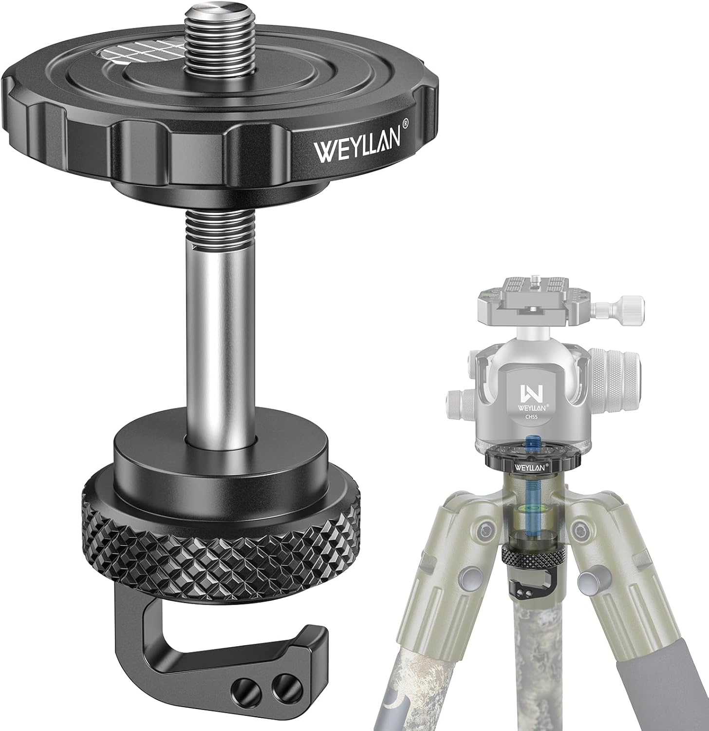 ARCA Ball Head Converter Adapter for BOG DeathGrip Tripod Use