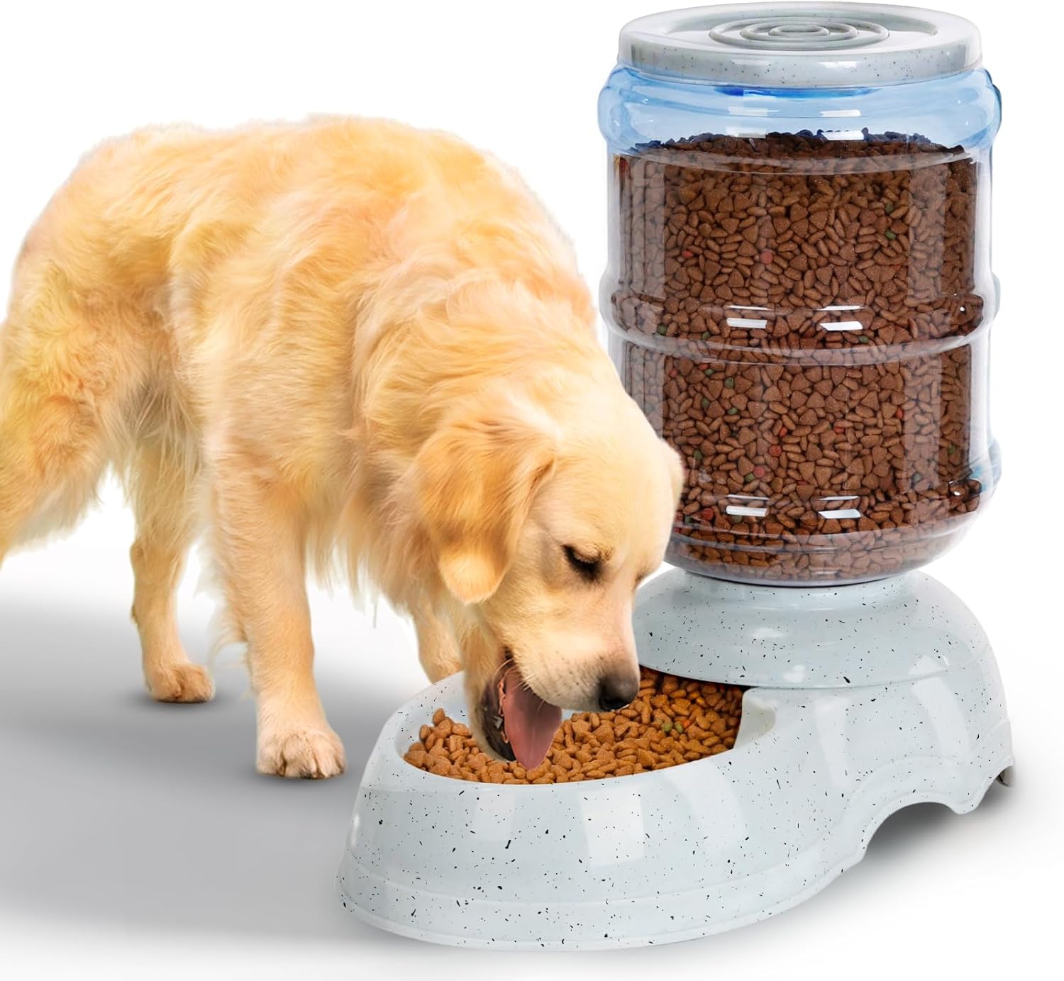 Kenond 3 Gallon Gravity Feeder for Large Breed Dogs - Automatic