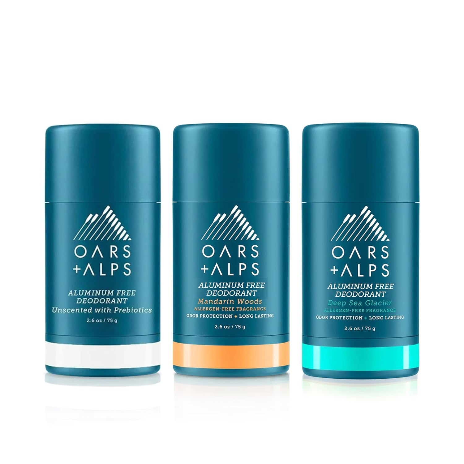Oars + Alps Aluminum Free Deodorant for Sensitive Skin 3 Pack
