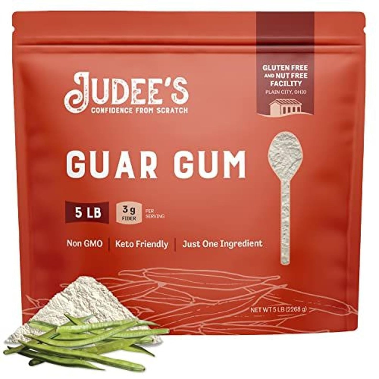 Judee's Gluten Free Guar Gum Powder - Keto-Friendly Thickener