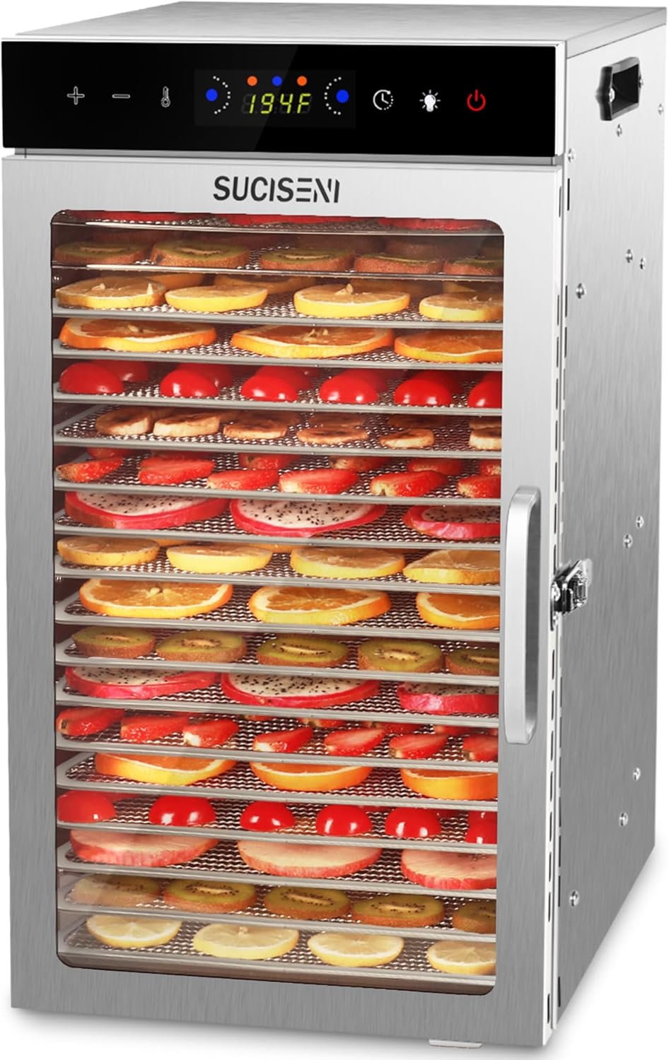 SUCISENI Food Dehydrator Machine with 18 Trays for Home Use