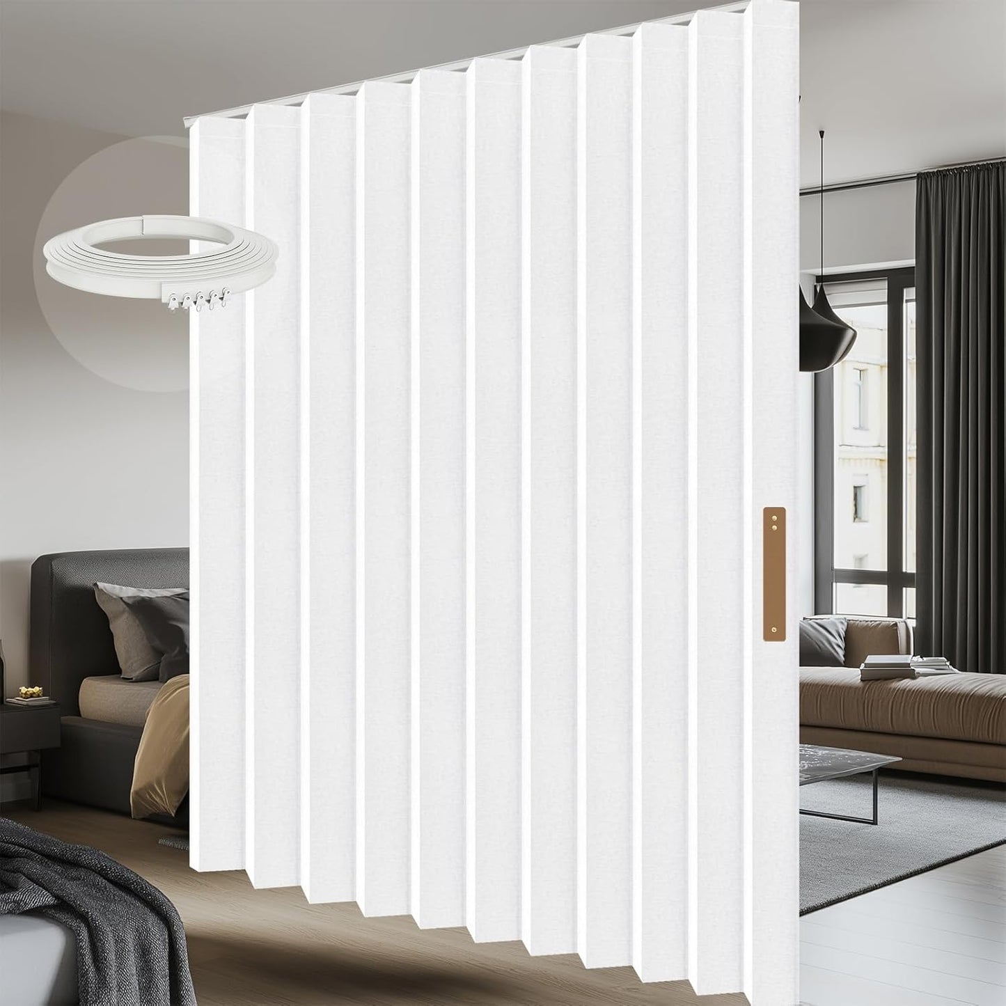 100% Blackout Room Divider Curtains for Sound Reduction and Privacy