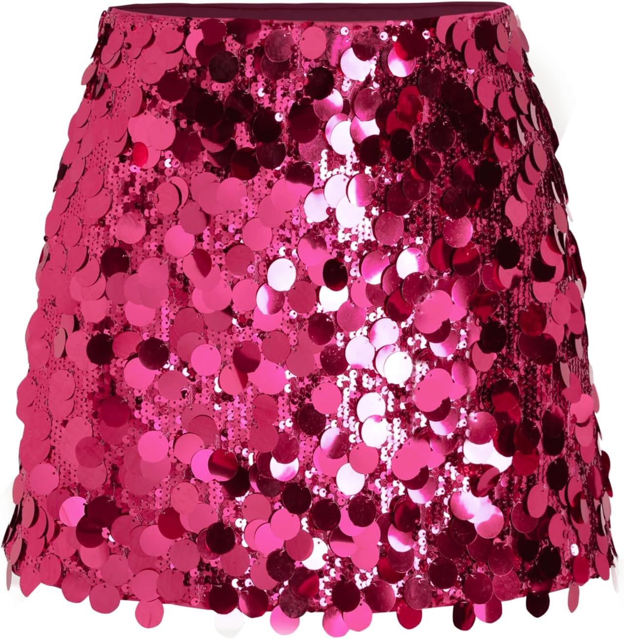 CIDER Sequin Mid Waist Sparkle Skirt for Trendy Night Out