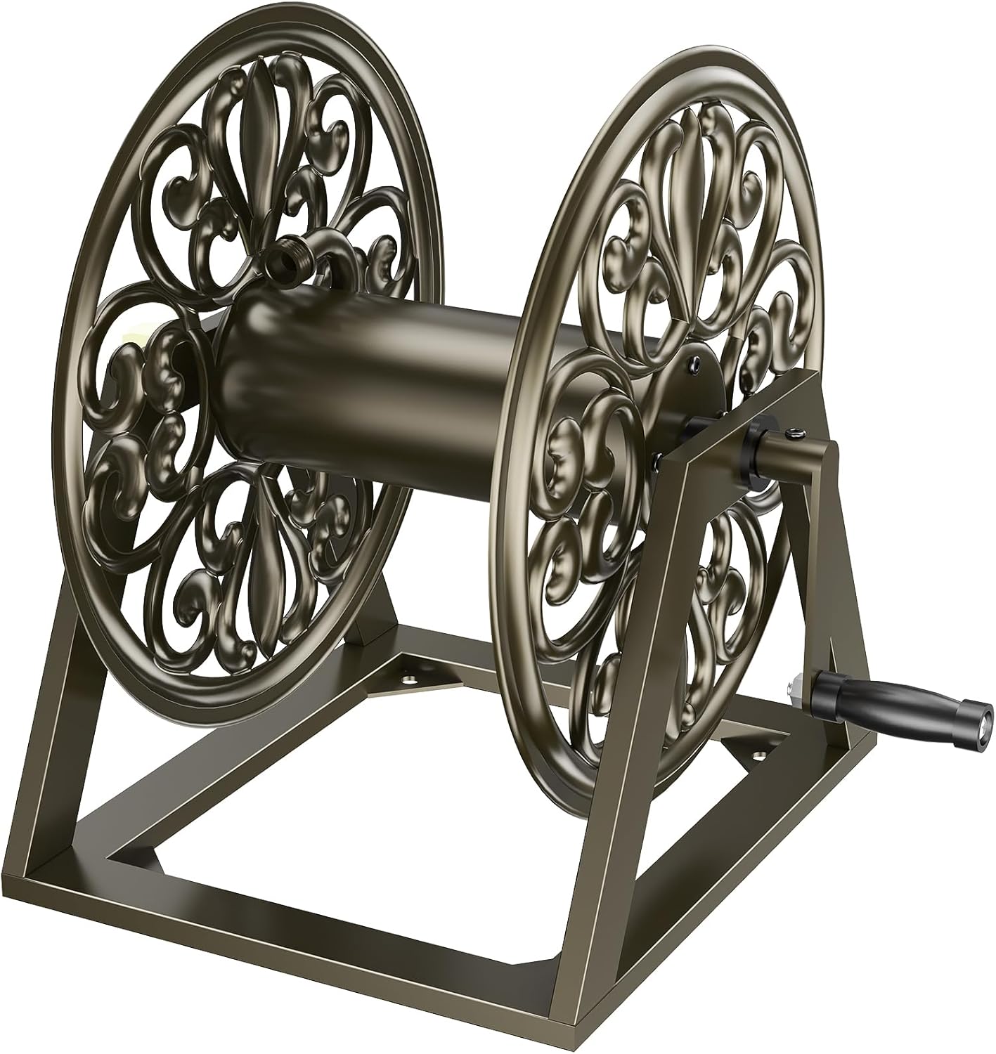 GOFORWILD Garden Wall/Floor Mount Hose Reel for Outdoor Use