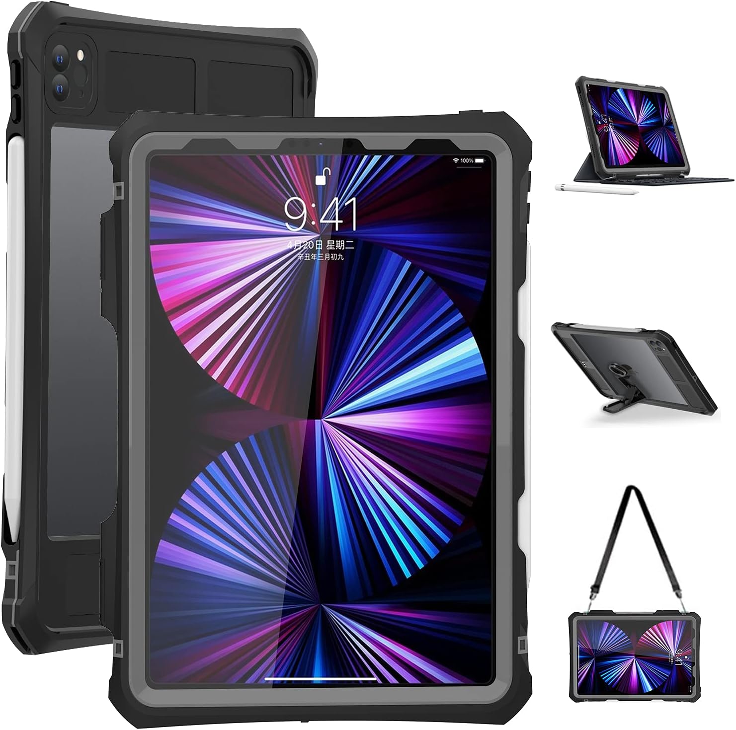 ShellBox Case for iPad Pro 11 inch 2022 2021 2020 Waterproof Cover