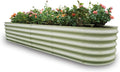 Gardmax Galvanized Raised Garden Bed 8ft - Durable Outdoor Planter
