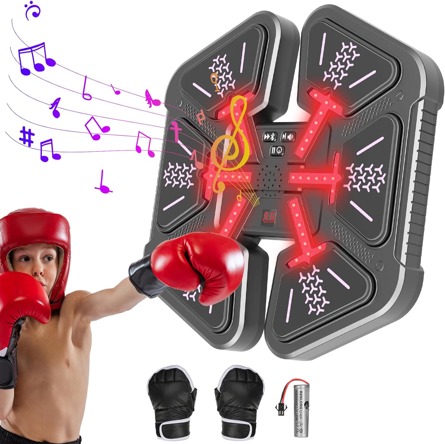 Interactive Wall Mounted Boxing Trainer for Kids