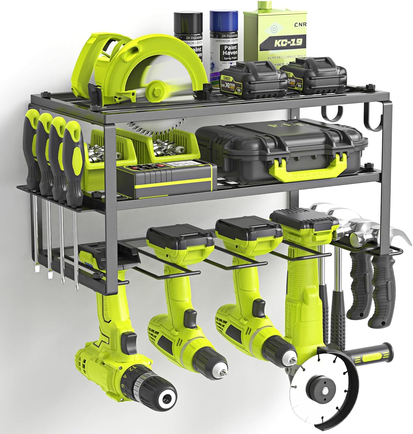 Organize Tools Easily: SUNALLY Wall Mounted Rack