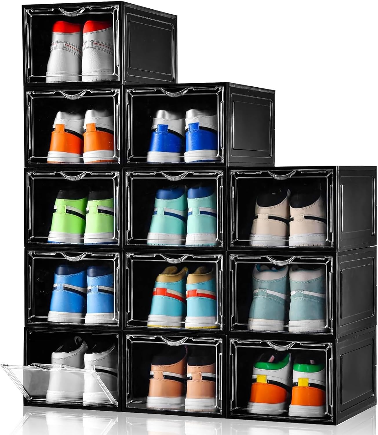 Clemate Upgraded X-Large Shoe Storage Box for Sneaker Display