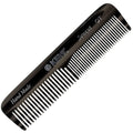 Kent OT 4.5 in Small Graphite Double Tooth Hair Pocket Comb - Smooth