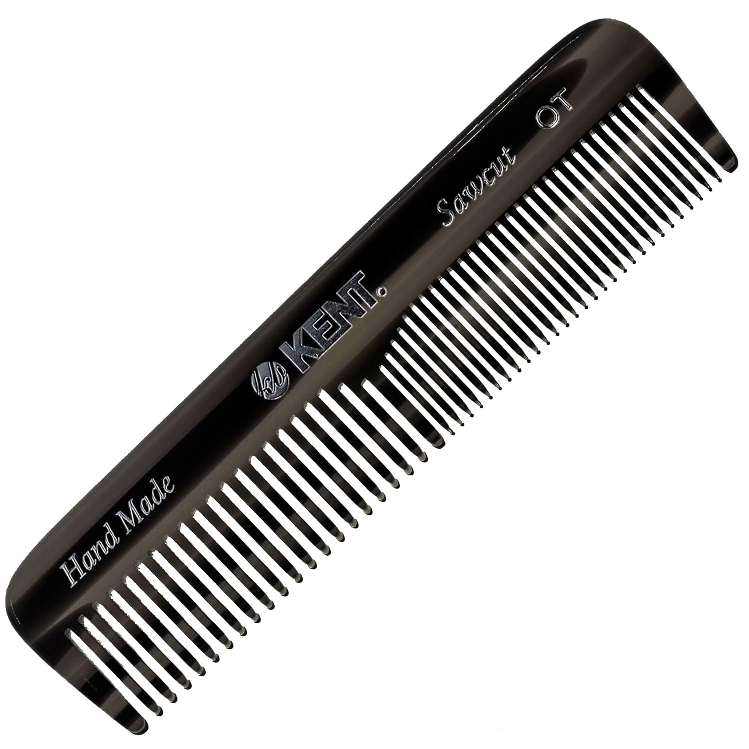 Kent OT 4.5 Inch Small Graphite Double Tooth Hair Pocket Comb