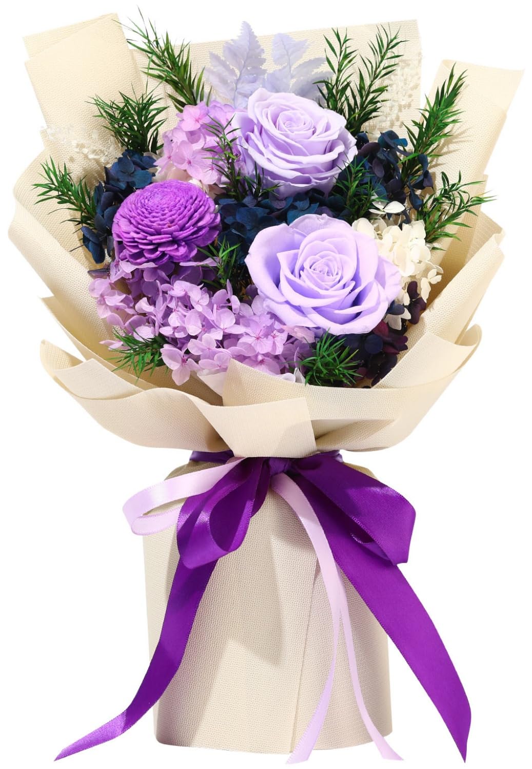 Jtoder Forever Flowers Delivery - Long Lasting Blue Bouquets