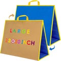 Large Felt Flannel Board 22.8 x 19.7 in - Double-Sided Foldable Felt