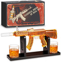 Rifle-Shaped Whiskey Decanter Set - Unique Bar Centerpiece