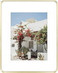 16x20 Aluminum Picture Frame Gold with Mat Option - Rounded Corners