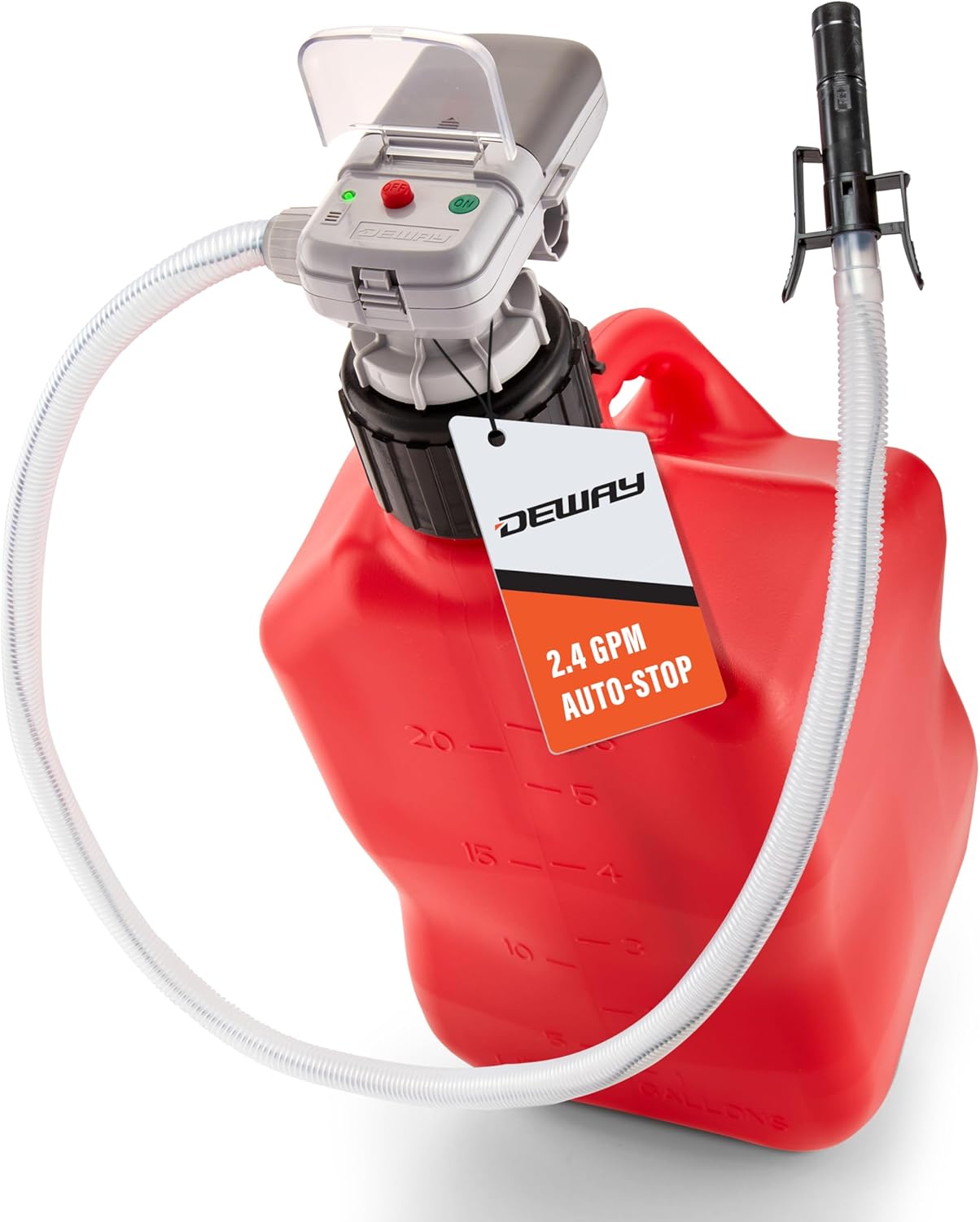 Deway Automatic Fuel Transfer Pump with Auto-Stop Feature