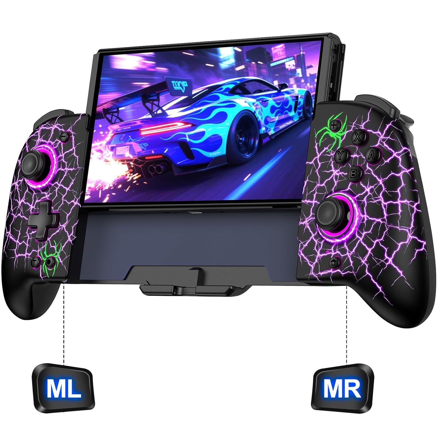 Wireless Switch Pro Controller with Hall Effect and Turbo Features