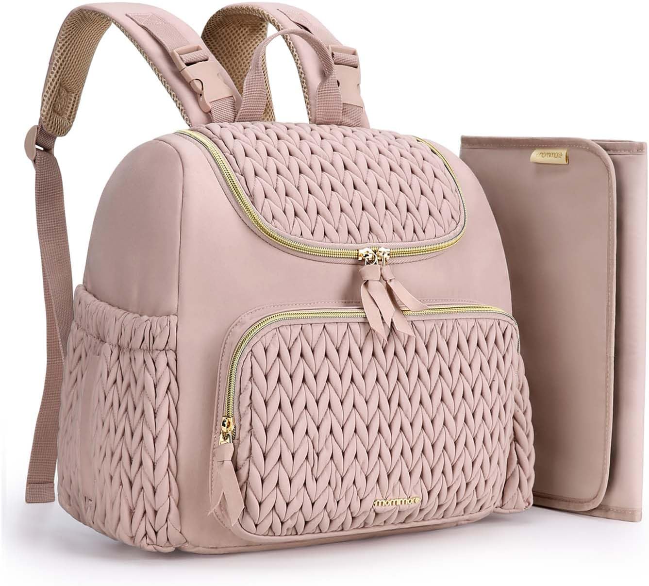 mommore Diaper Bag Small Backpack with Insulated Pockets